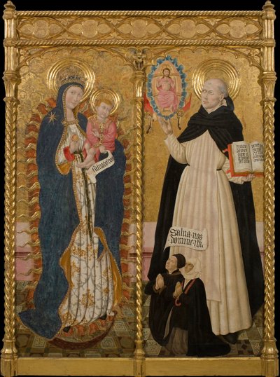 Vierge apocalyptique et Saint Vincent Ferrier avec deux donateurs - Pedro García de Benabarre